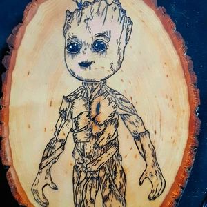 Baby Groot wall art